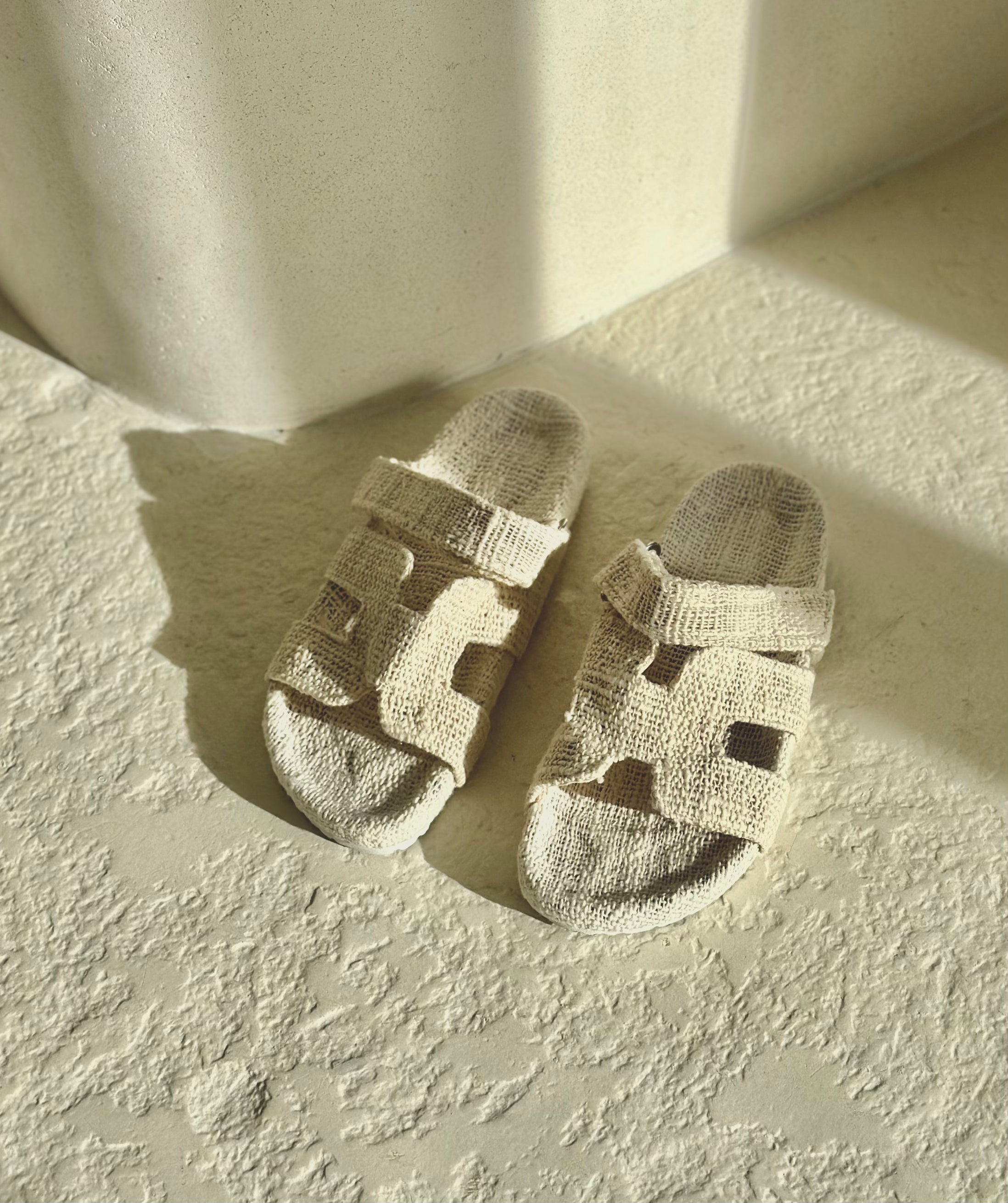 H Slide White Cotton