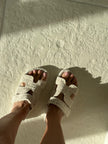 H Slide White Cotton