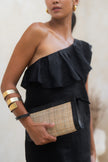 The athena one shoulder maxi
