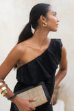 The athena one shoulder maxi