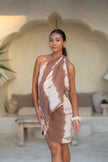 Cotton Sarong - Brown and Cream