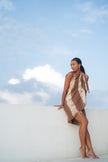 Cotton Sarong - Brown and Cream