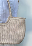 Full Leather Platted Tote